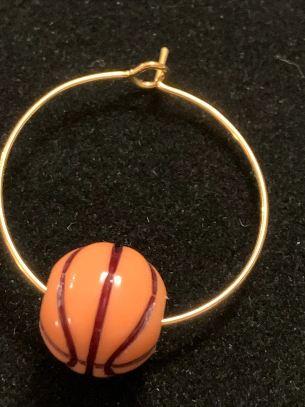 12 Sports Charm Wine Rings - Basketball, Football, Baseball